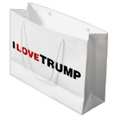 私はトランプが大好き ラージペーパーバッグ (正面アングル)