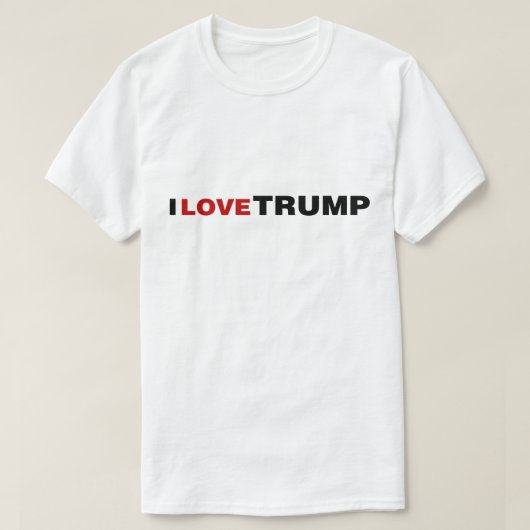 私はトランプが大好き Tシャツ (デザイン正面)