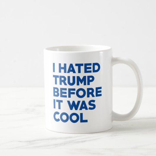 私はトランプが嫌いだ コーヒーマグカップ (右)