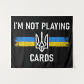 私はトランプではない – Zelensky Words 2025 タペストリー (正面(横))