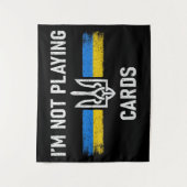 私はトランプではない – Zelensky Words 2025 タペストリー (正面)