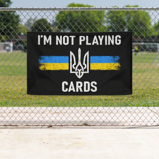 私はトランプではない – Zelensky Words 2025 横断幕 (インサイチュ)