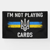 私はトランプではない – Zelensky Words 2025 横断幕 (横)