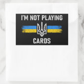 私はトランプではない – Zelensky Words 2025 長方形シール (バッグ)