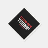 私はトランプと共に立つ スタンダードカクテルナプキン (角)