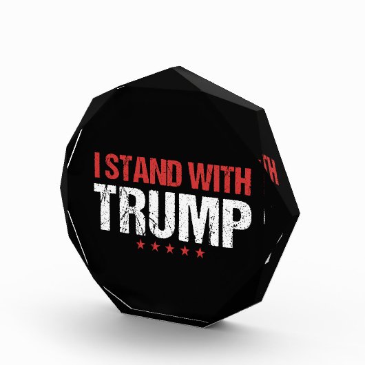 私はトランプと共に立つ。 フォトブロック (右)