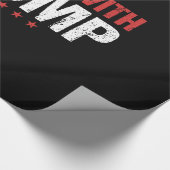 私はトランプと共に立つ ラッピングペーパー (角)