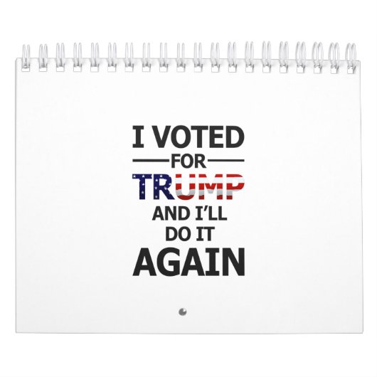 私はトランプに投票する カレンダー (カバー)