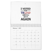 私はトランプに投票する カレンダー (2月 2027)
