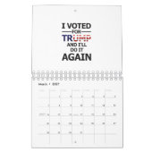 私はトランプに投票する カレンダー (3月 2027)