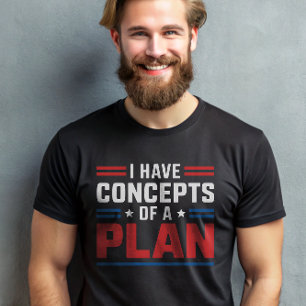 私はトランプの概念を持っている大統領の Tシャツ