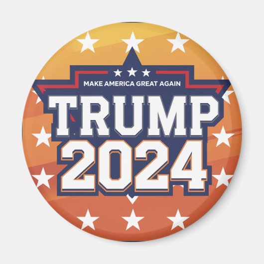 私はトランプを支持する マグネット (正面)