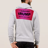 私はトランプを生き延びた パーカ (裏面)