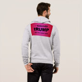 私はトランプを生き延びた パーカ (裏面フル)