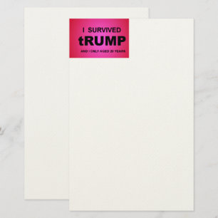 私はトランプを生き延びた 便箋