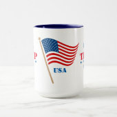 私はトランプガールUSA マグカップ (中央)