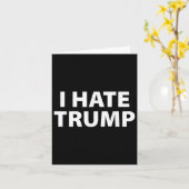 私はトランププレーンと白いシンプルが嫌い カード (黄色い花)