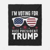 私はトランプ副大統領の2024年選挙に投票している フリースブランケット (正面)