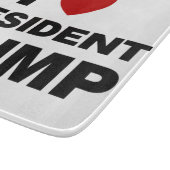 私はトランプ大統領ハートを愛する カッティングボード (角)