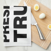 私はトランプ大統領ハートを愛する キッチンタオル (四つ折り)