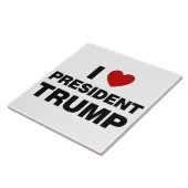 私はトランプ大統領ハートを愛する タイル (側面)