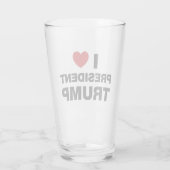 私はトランプ大統領ハートを愛する タンブラーグラス (裏面)