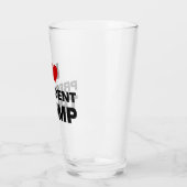 私はトランプ大統領ハートを愛する タンブラーグラス (左)