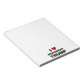 私はトランプ大統領ハートを愛する ノートパッド (アングル)