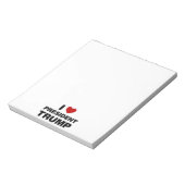 私はトランプ大統領ハートを愛する ノートパッド (回転)