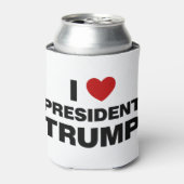 私はトランプ大統領ハートを愛する 缶クーラー (缶正面)