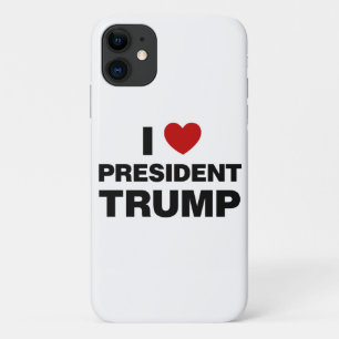 私はトランプ大統領ハートを愛する iPhone 11 ケース