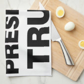 私はトランプ大統領ハート キッチンタオル (四つ折り)