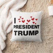 私はトランプ大統領ハート クッション (ブランケット)