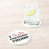 私はトランプ大統領ハート コースター (側面)