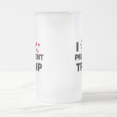 私はトランプ大統領ハート フロストグラスビールジョッキ (中央)