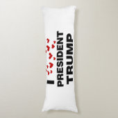 私はトランプ大統領ハート ボディピロー (正面縦)