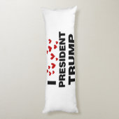 私はトランプ大統領ハート ボディピロー (裏面 (縦))
