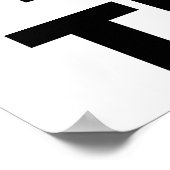 私はトランプ大統領ハート ポスター (角)