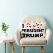 私はトランプ大統領ハート ランバークッション (椅子)