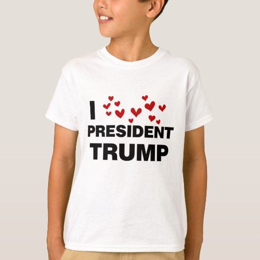 私はトランプ大統領ハート Tシャツ (正面)