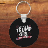 私はトランプ女子、認めるので受け入れて キーホルダー (正面)