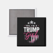 私はトランプ女子、謝罪はしない 2024年選挙 マグネット (正面/裏面)