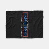 私はトランプ感じの勝利に縛られない フリースブランケット (正面(横))