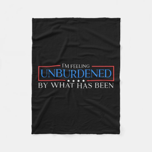 私はトランプ感じの勝利に縛られない フリースブランケット (正面)