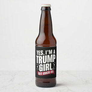 私はトランプ支持者です 諦めてください 2024年選挙 ビールラベル