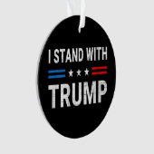 私はトランプ米州旗を掲げる オーナメント (正面)