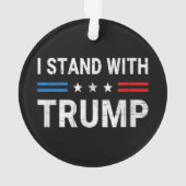 私はトランプ米州旗を掲げる オーナメント (裏面)
