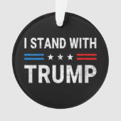 私はトランプ米州旗を掲げる オーナメント (正面)