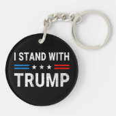 私はトランプ米州旗を掲げる キーホルダー (裏面)