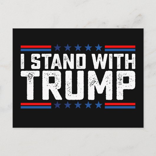 私はトランプ選挙大統領のヴィンテージに立つ ポストカード (正面)